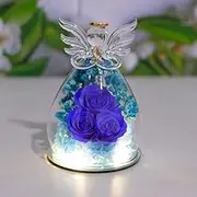 Eternal Flower Archangel Glass Cover Rose Bundle Mother's with Beautiful Gift Romantic Glass Lamp S9X2 Light Flower Day Em
