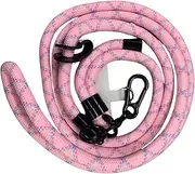 Adjustable Sturdy Rope Crossbody Phone Lanyard with Universal Compatibility, Hands-Free Neck & Shoulder Strap for iPhone, Samsung, and Other Smartphones-PInk