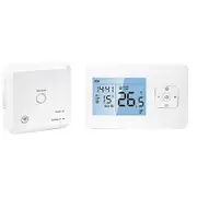 Wi-Fi Smart thermostat with RF receiver Wireless Programmable thermostat, wall app, compatible with Alexa Google assistant, gas boiler heating tempera