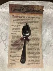Harvest House Small Indulgences Teddy Bear Tea Spoon Collectible New 1994