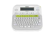 Brother PT-D210 P-Touch Labeller, Up to 12mm, One Touch, Silver/White 3 years