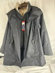 Donatella Trench Coat Rain Jacket Size Medium NWT