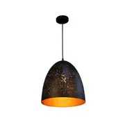 CELESTE Black with Gold Interior Pendant Light
