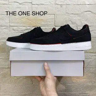 NIKE AIR FORCE 1 黑色 紅色 黑紅 黑紅綠 魔鬼氈 貼布 DD2429-001