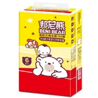 在飛比找蝦皮商城優惠-BeniBear邦尼熊抽取式衛生紙100抽6包10袋