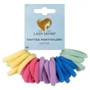 Lady Jayne Softies Knitted Ponytailers Pastel X 24