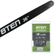 8TEN 36" Chainsaw Guide Bar & Chain .050 3/8 114DL for Stihl 066 044 064 046 038