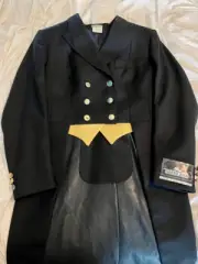 Ladies Grand Prix Dressage Shadbelly, Black Size 16 Reg