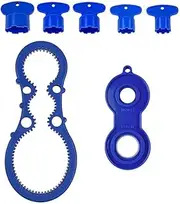 TopHomer Faucet Aerator Wrench Tools, 7 Pcs Aerator Tap Wrench Removal Tool Set with 5 Sizes M16.5/M18.5/M21.5/M22/M24 Aerator Key for Bathroom Kitchen Sink Faucet (Set D)