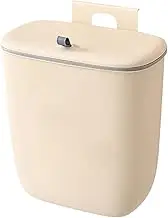 WeiLaiKeQi Kitchen Compost Bin Waste Bin Hanging Small Trash Can Garbage Can for Bathroom Office, 12L