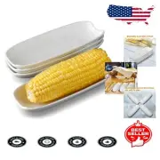 High-Quality Porcelain Corn Cob Holders - Non-Slip Design for Easy Serving