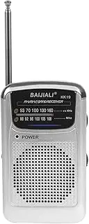 Digital Radio Built-in Speaker Pocket Pointer Radio Outdoor Radio Dual Band SW/AM/FM LCD Display Battery Operated Telescopic Antenna for Indoor Outdoor Emergency Use