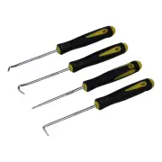 4Pcs Car Oil Seal Screwdrivers Set Short Black-Yellow O-Ring Seal Gasket Puller
