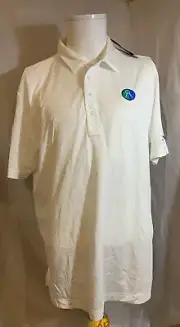 Travis Mathew Prestige 77 Kavar White Size: L Half Button-Up Polo