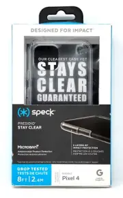 Speck Presidio Stay Clear Series Hybrid Case for Google Pixel 4
