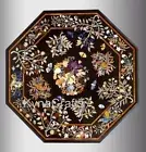 Nature Art Conference Table for Restaurant Decor Black Marble Dining Table Top