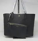 Tory Burch Blake Pebble Leather Black Large Tote