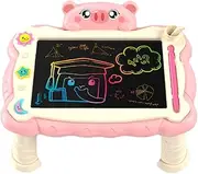 Children's Drawing Board, LCD Magnetic Writing Tablet with Stand, Electronic Doodle Board, Easy to Use, Premium Quality, Reusable, Interactive Learning Tool, 30.5x25x13.5cm, for Kids, Boys and Girls