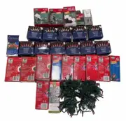 Lot 37-1426 Red multi color & candy cane Christmas lights for Wreath & garland
