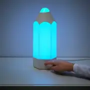 LED Table Lamp Pen Shape Children’s Room Lamp Seven Different Colors Multicolor