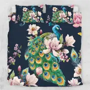 Mandala Quilt Cover Set - Peacock