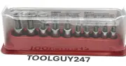 SNAP ON TOOLS 210EFTXRY 10pc Combo Drive TORX Bit Tamper Resistant Socket Set