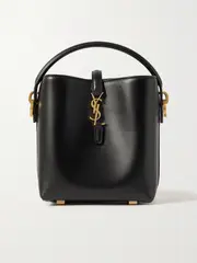 [SAINT LAURENT] SAINT LAURENT - Le 37 Mini Leather Bucket Bag - Black - One size One size Black