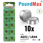 PoundMax AG13 LR44 Batteries 1.5v Alkaline Button Battery Combo Pack - 10 Count™