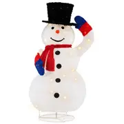 Costway Beautiful Snow Man w/120 Ordinary LED Warm White Light