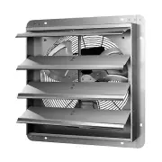 18 Inch Shutter Exhaust Fan 1400 RPM 2000 CFM for Attic Garage Louvered Vent