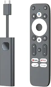 GD1 Android 11.0 TV Stick Certificate ATV Quad Core Amlogic S905Y4-B WiFi 2.4G/5.8Ghz BT5.0 4K Bluetooth Voice Control Smart Home Player