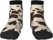 [JBYJBX] Cow Fur Print Print Adult Socks Womens Mens Workout Thermal Cozy All-Season Gift Holiday Articles Use