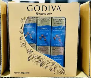 [COSCO代購4] W108802 GODIVA 牛奶巧克力豆 43公克X6入 三組