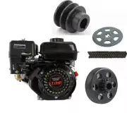 7HP OHV 210cc Engine Motor 20mm Horizontal Shaft #35 Sprocket Chain kit Go kart