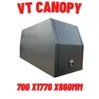 Aluminium 4x4 VT Black mini flat plate canopy gullwing UTE 700x1770x860 MM