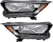 Driver & Passenger Side Headlight Assembly Set Headlights Driver & Passenger Side Compatible with 2017-2022 Honda CR-V HO2502180 HO2503180