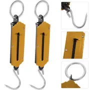 2 Pcs Besportble Spring Scale Weighing for Luggage Hanging Hook
