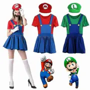 Mario And Luigi Costume For Womens Red M