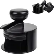 Auto Tire Shine Brush Car Tire Shine Applicator Brush with Stand Portable- Black