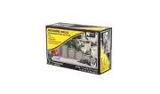 Woodland 1161 N Scale Random Stone Retaining Walls 6 Pieces New Free Ship