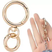 1 Set Swivel Snap Hook, Gold Metal Lobster Claw Clasp Key Chain Hook, Double