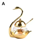 Swan Spice Glass Jar with Swan Rack Organize Your Spices with Elegance