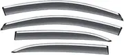 FUWKAIZS Compatible for Volvo V90 2018-2022 Window Visors Rain Guard Windows Rain Cover Deflector Awning Shield Vent Guard Shade Cover Trim