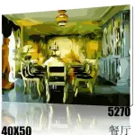 【半島良品】5270/餐廳-DIY手繪油畫/數字油畫(掛畫 DIY 彩繪 可愛 壁畫 同樂 油畫)