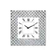 ioHOMES Rayville Glam Crystal Accent Wall Clock for Living Room, Bedroom, Din...