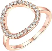 [Generic] Gold Open Circle Promise Statement Ring