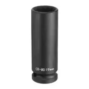 12-Point Deep Impact Socket 1/2 Inch Drive 19mm Chrome Molybdenum Steel