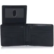 Alpine Swiss RFID Mens Wallet Deluxe Capacity Passcase Bifold Two Bill Sections