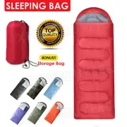 Outdoor Camping Sleeping Bag Single Envelope Tent Hiking Travel Thermal Summer
