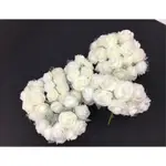 DIY花環材料PE泡沫花朵 半成品2CM蕾丝 玫瑰花 婚禮 喜糖籃DIY